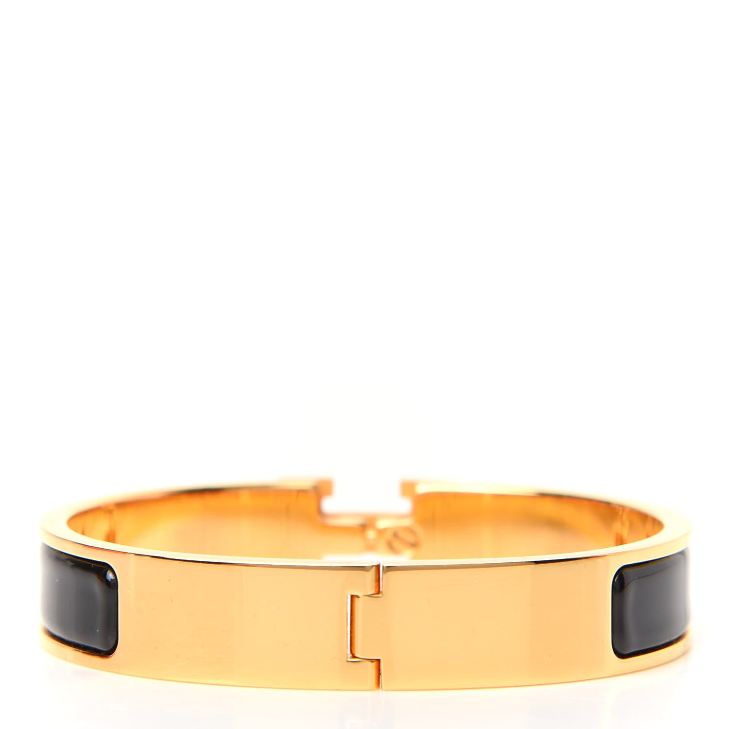 Hermes Enamel Narrow Clic Clac H Bracelet PM Black 3 of 4