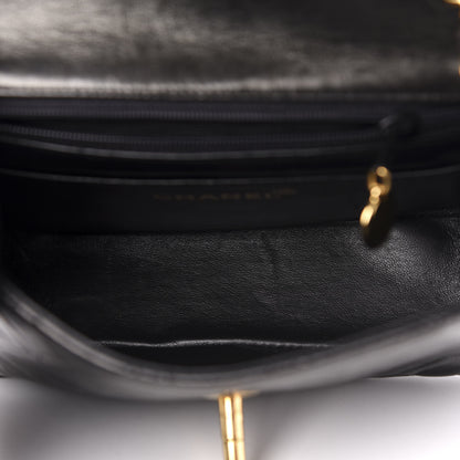 Chanel Lambskin Quilted Mini Square Flap Black 5 of 10