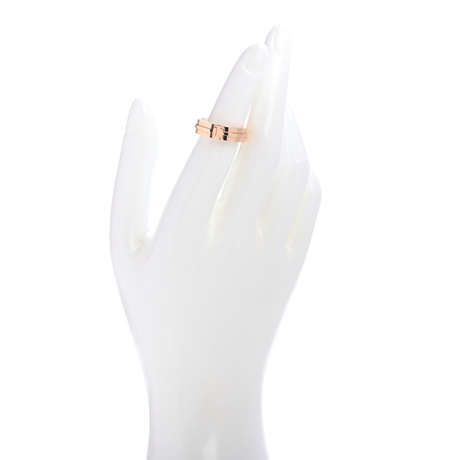 Tiffany 18K Rose Gold T Two Ring 52 6 2 of 4