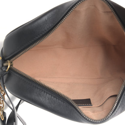 Gucci Calfskin Matelasse Studded Small Pearly GG Marmont Chain Shoulder Bag Black 4 of 4