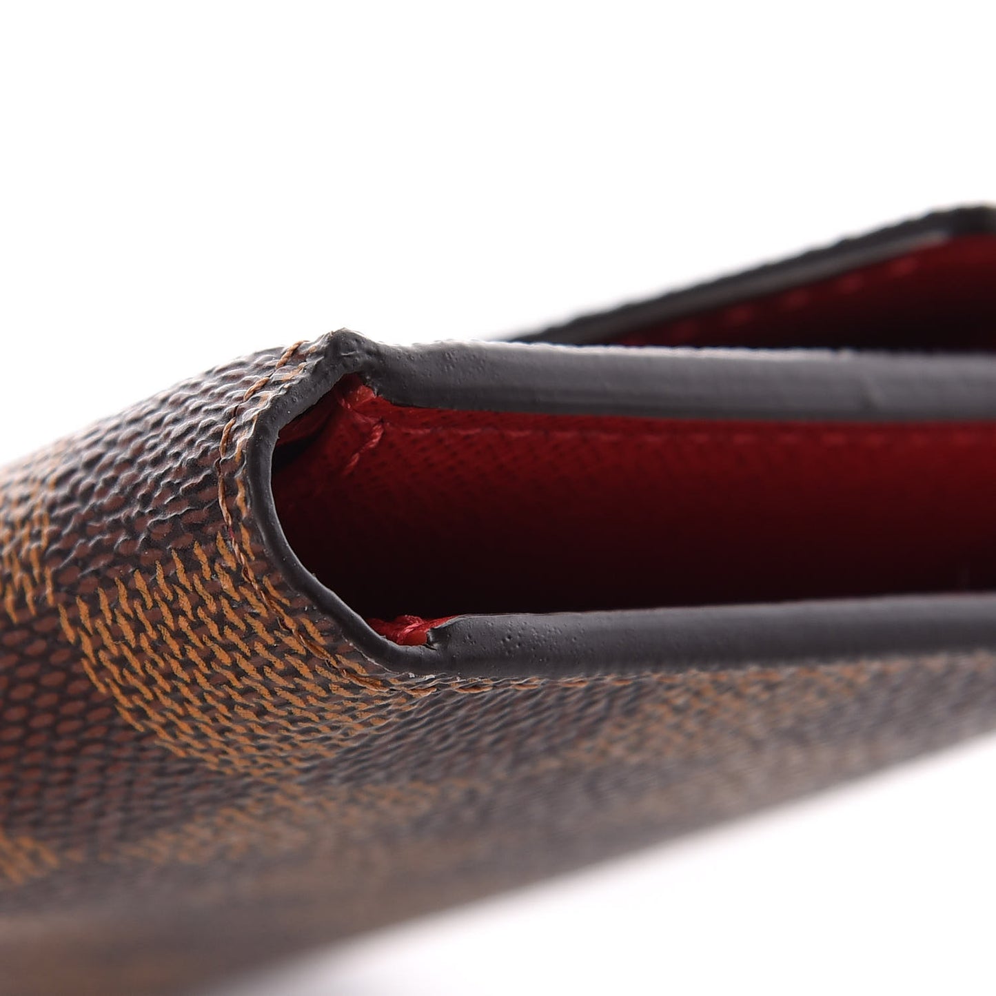 Damier Ebene Victorine Wallet Red