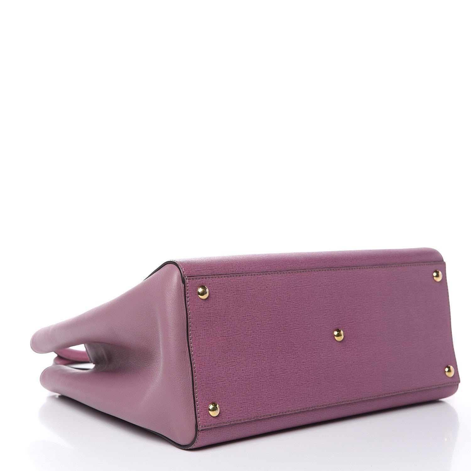 Fendi Vitello Elite Flamingo Regular 2Jours Tote Lilla Glicine 4 of 9