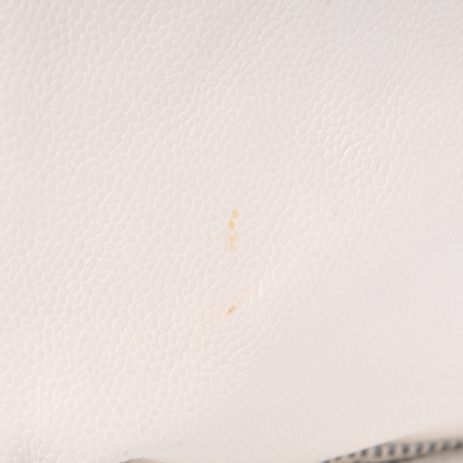 Chanel Caviar Perforated Bowler White 12 of 12