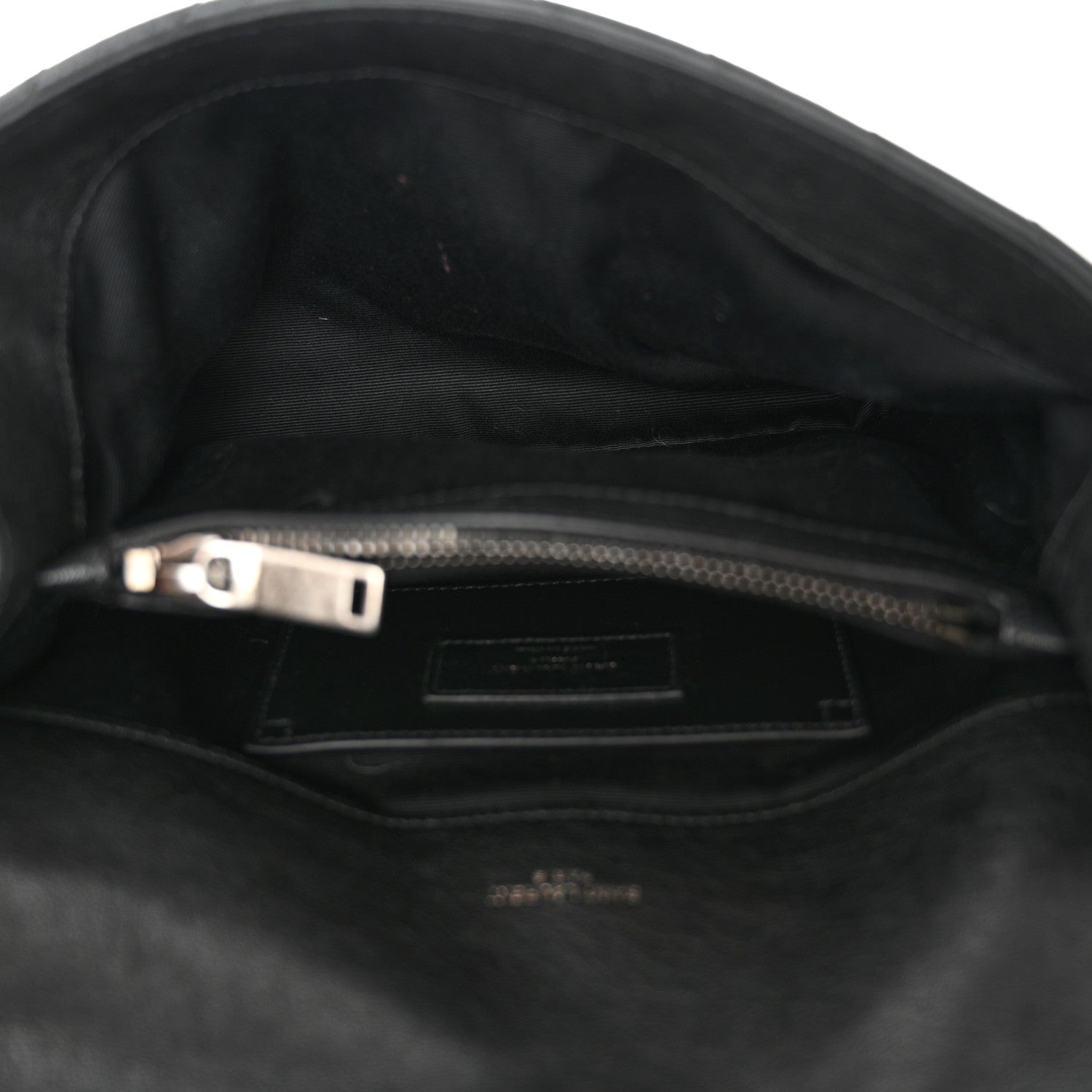 Saint Laurent Sheepskin Matelasse Chevron Monogram Medium College Bag Black 5 of 12