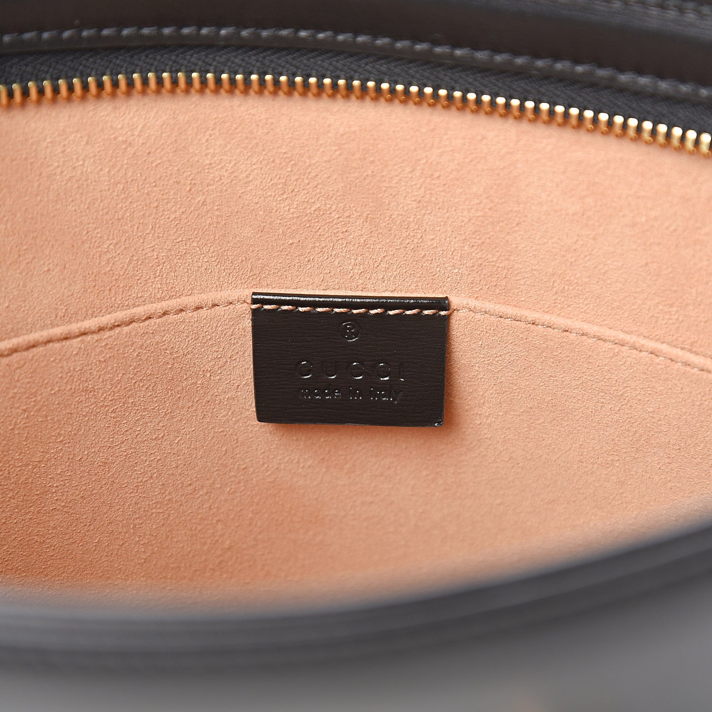 Textured Calfskin Horsebit 1955 Zip Pouch Black