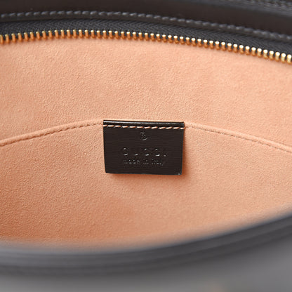 Gucci Textured Calfskin Horsebit 1955 Zip Pouch Black 5 of 9