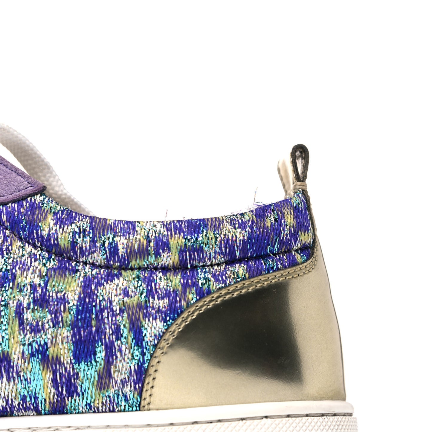 Crystal Metallic Suede Woven Lurex Gondolastrass Sneakers 38 Version Digitale