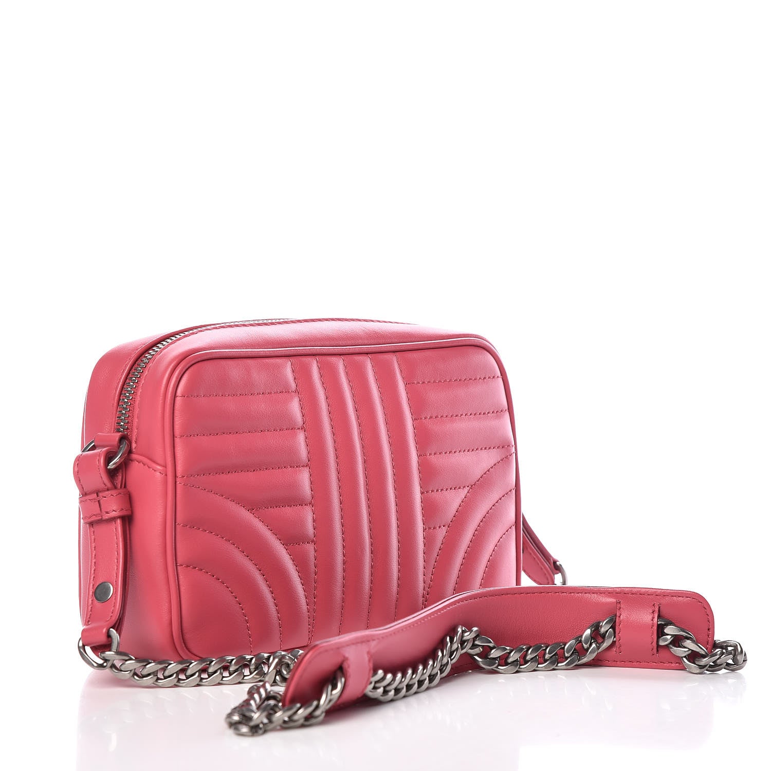 Prada Soft Calfskin Diagramme Crossbody Bag Peonia 3 of 9
