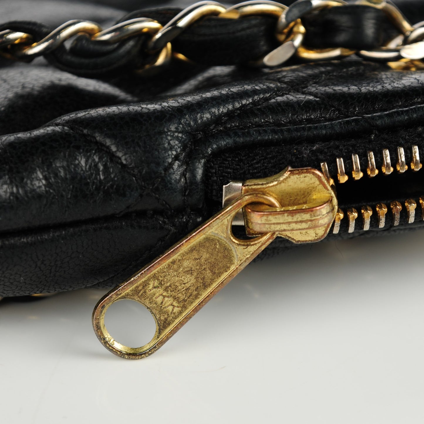 Lambskin Quilted Shoulder Bag Black
