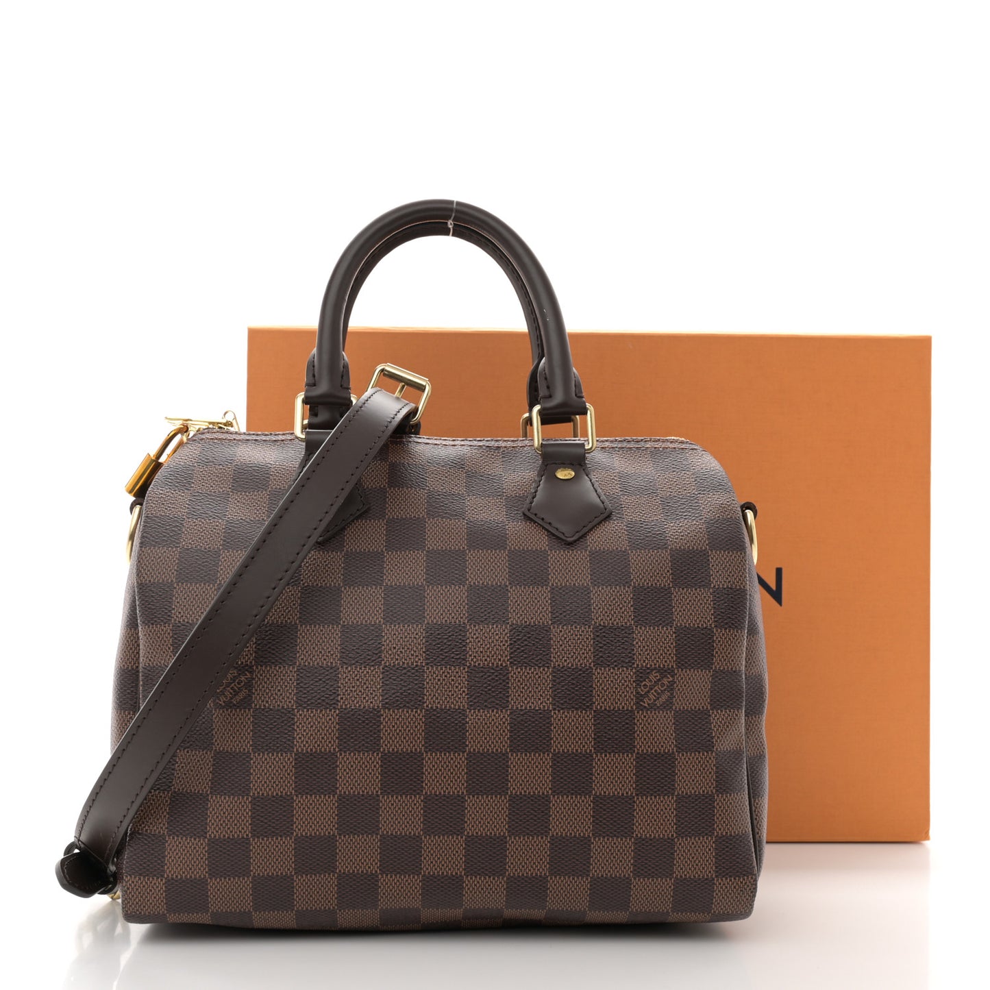 Damier Ebene Speedy Bandouliere 25