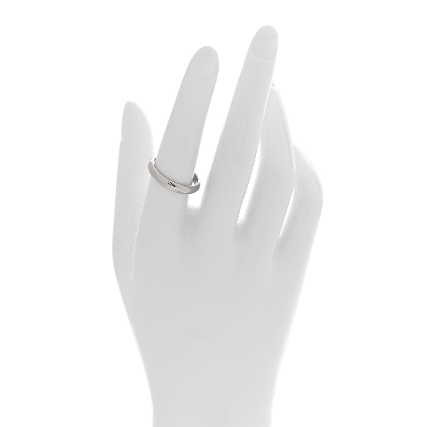Cartier Platinum 3.5mm 1895 Wedding Band Ring 55 7.25 2 of 5