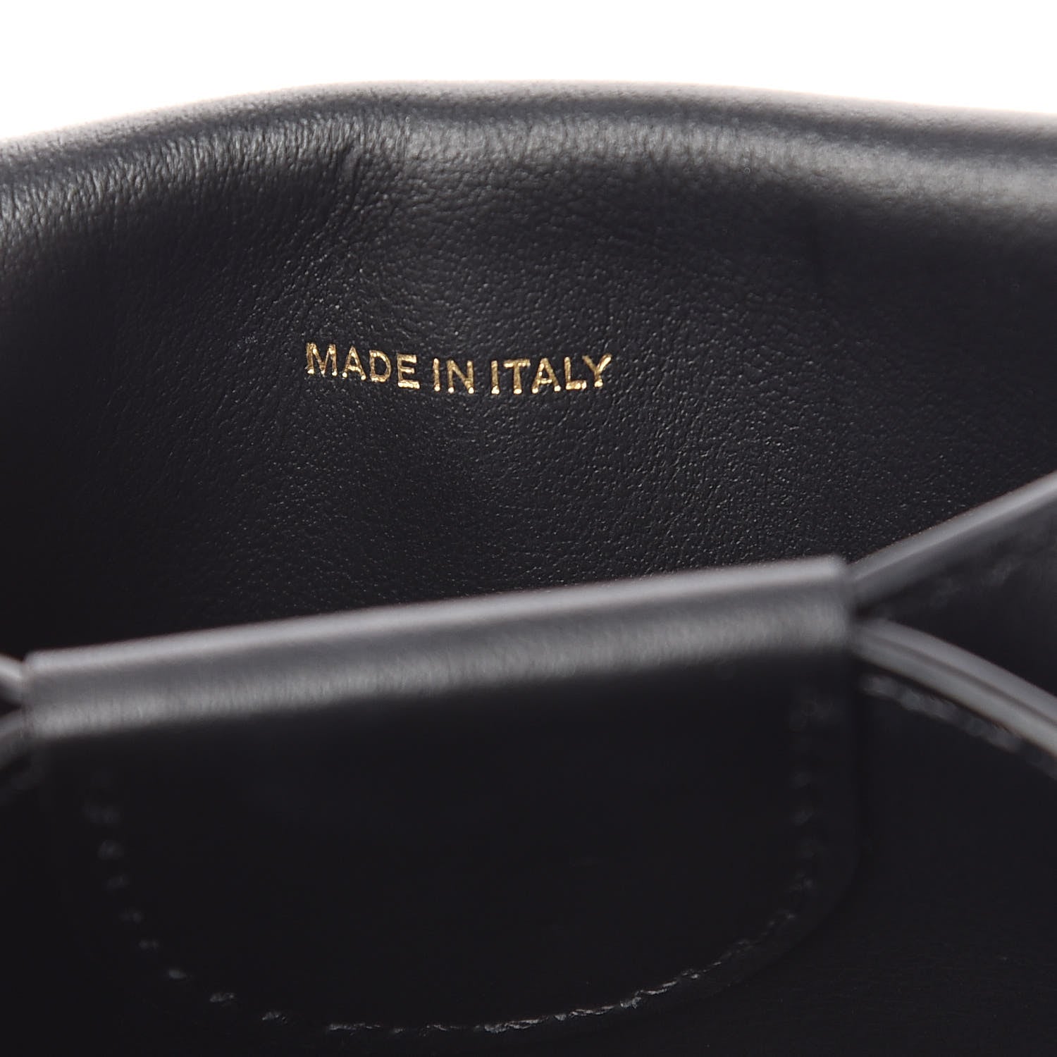 Burberry Calfskin Embossed Monogram Chain Card Case Black 7 of 10