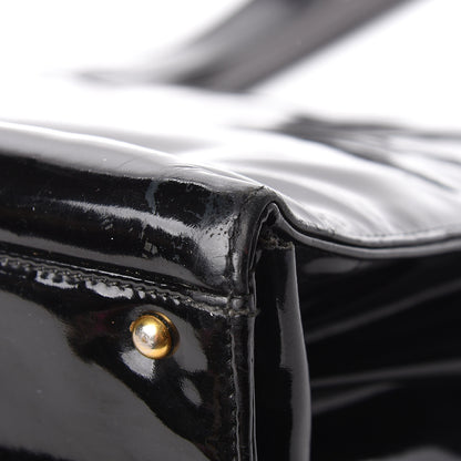 Chanel Patent Logo Tote Black 12 of 24