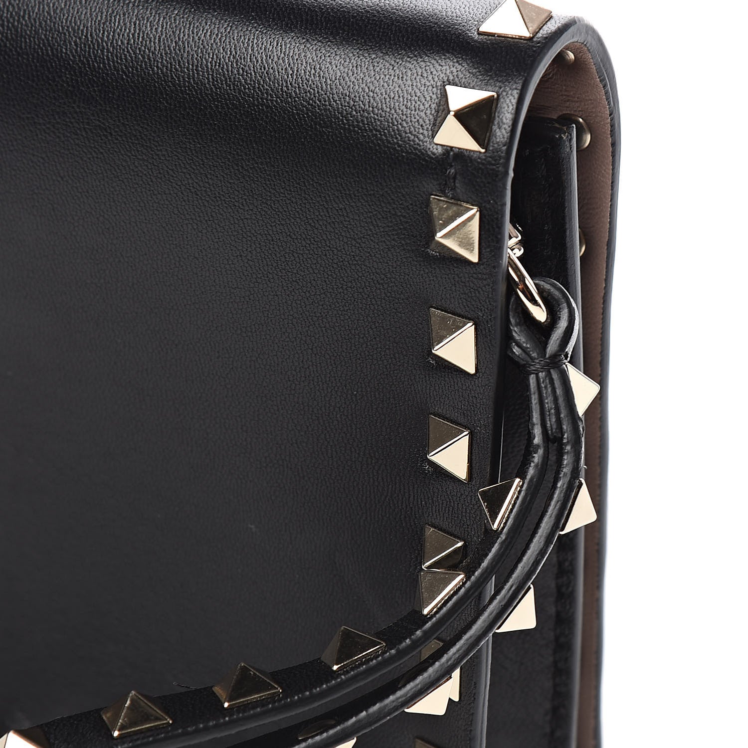 Valentino Garavani Nappa Small Rockstud Wristlet Clutch Black 7 of 7