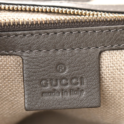 Gucci Pebbled Calfskin Medium Greenwich Shoulder Bag Grey 6 of 10