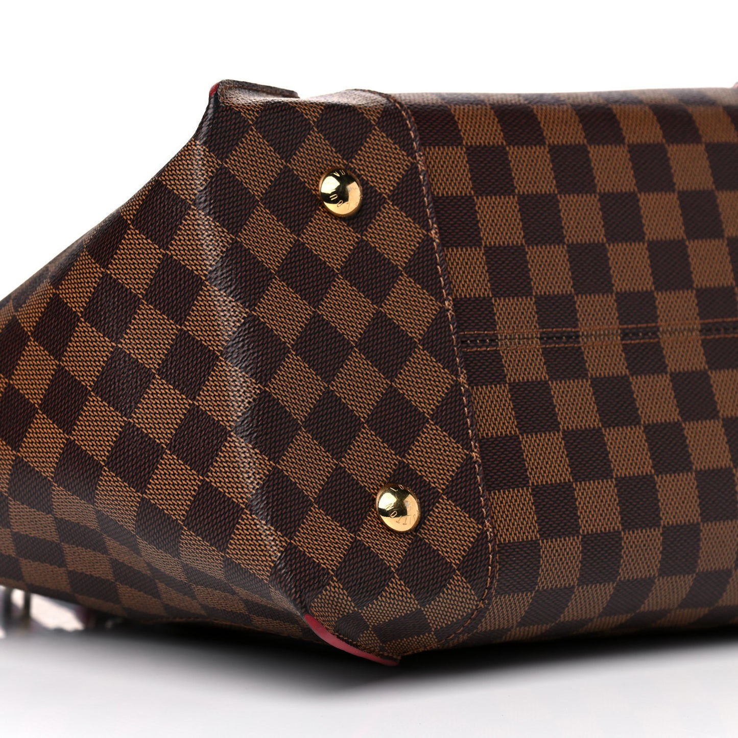 Damier Ebene Caissa Tote MM Cherry