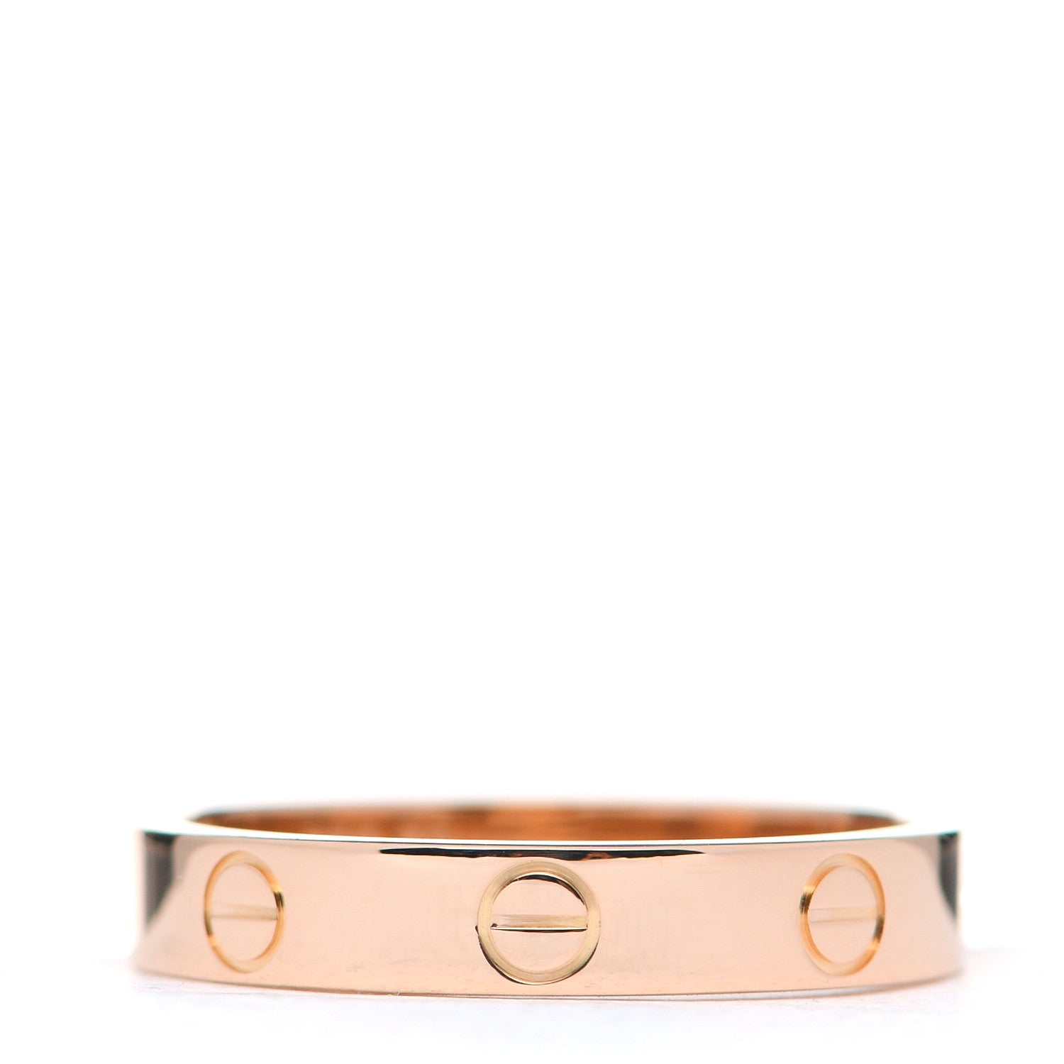 Cartier 18K Pink Gold 3.5mm LOVE Wedding Band Ring 55 7.25 1 of 4