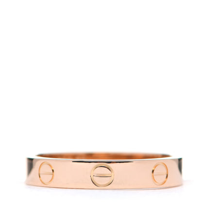 Cartier 18K Pink Gold 3.5mm LOVE Wedding Band Ring 55 7.25 1 of 4