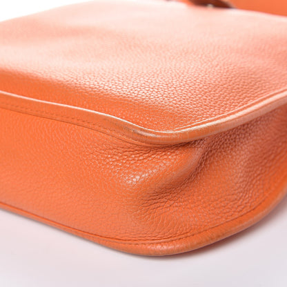 Hermes Taurillon Clemence Evelyne PM Orange 14 of 17