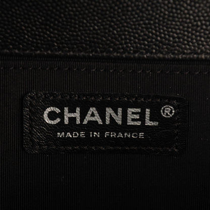 Chanel Caviar Quilted Medium Boy Flap So Black 6 of 7