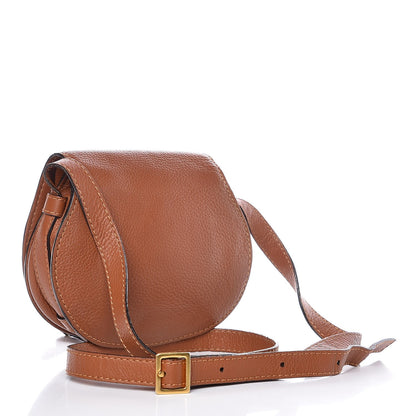 Chloe Calfskin Mini Marcie Round Crossbody Bag Tan 3 of 7