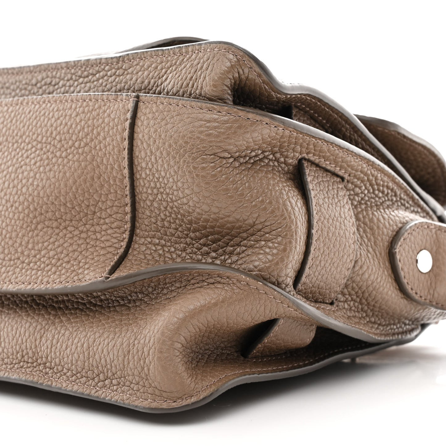 Calfskin Medium Beacon Saddle Bag Mushroom