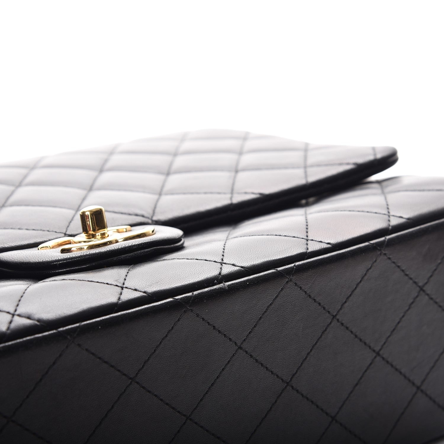 Chanel Lambskin Quilted Maxi Double Flap Black 8 of 15