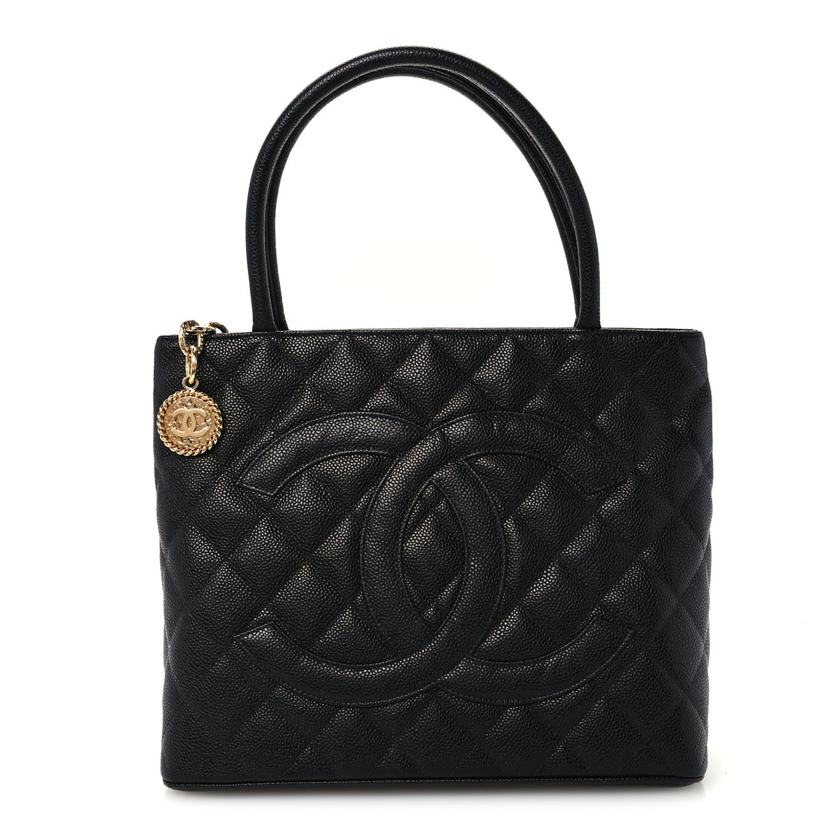 Chanel Caviar Quilted Medallion Tote Black 1 of 9
