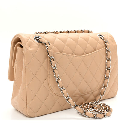 Chanel Lambskin Quilted Medium Double Flap Beige 3 of 12