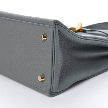Hermes Togo Kelly Retourne 28 Vert Amande 12 of 40