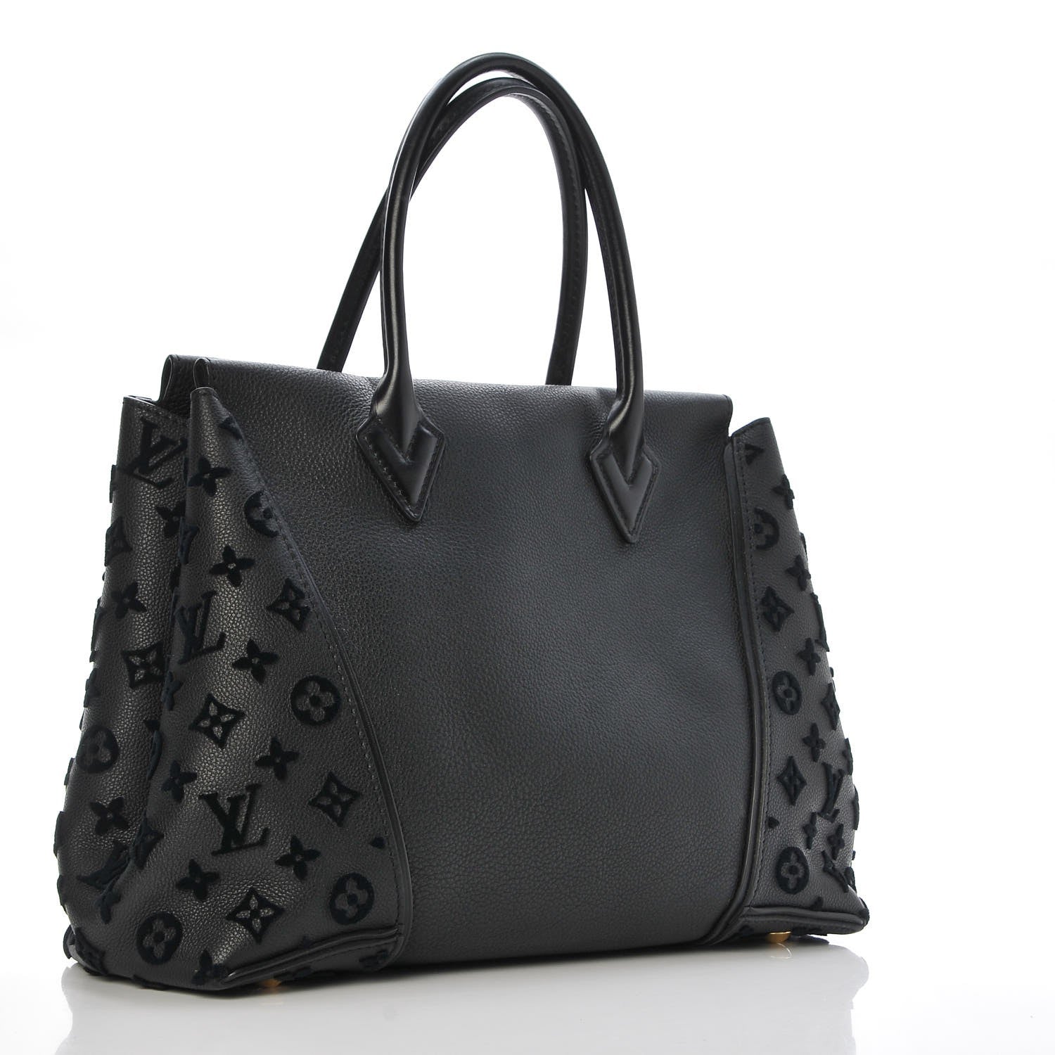 Louis Vuitton Veau Cachemire Tote W PM Black 3 of 8
