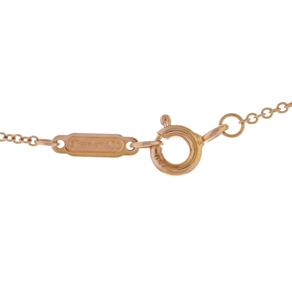 Tiffany 18K Rose Gold Small Chain Necklace 18" 4 of 4