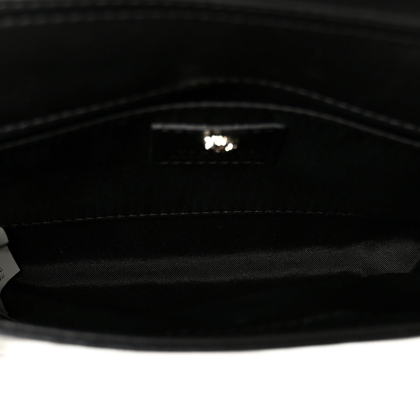 Patent Palazzo Medusa Chain Evening Bag Black