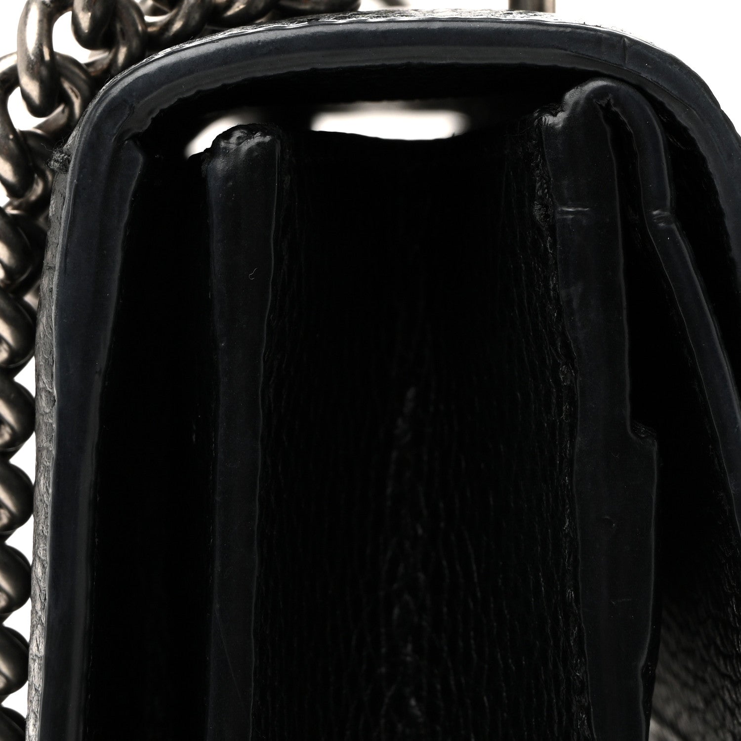 Gucci Pebbled Calfskin Small Dionysus Shoulder Bag Black 13 of 13