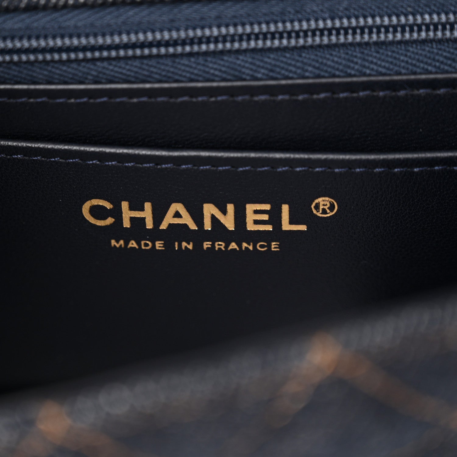 Chanel Denim Quilted Mini Rectangular Flap Dark Blue 5 of 10