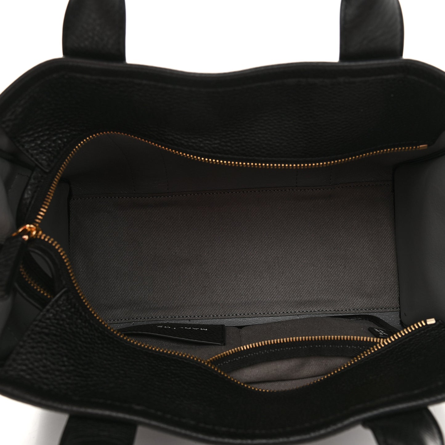 Grained Calfskin Medium The Tote Bag Black