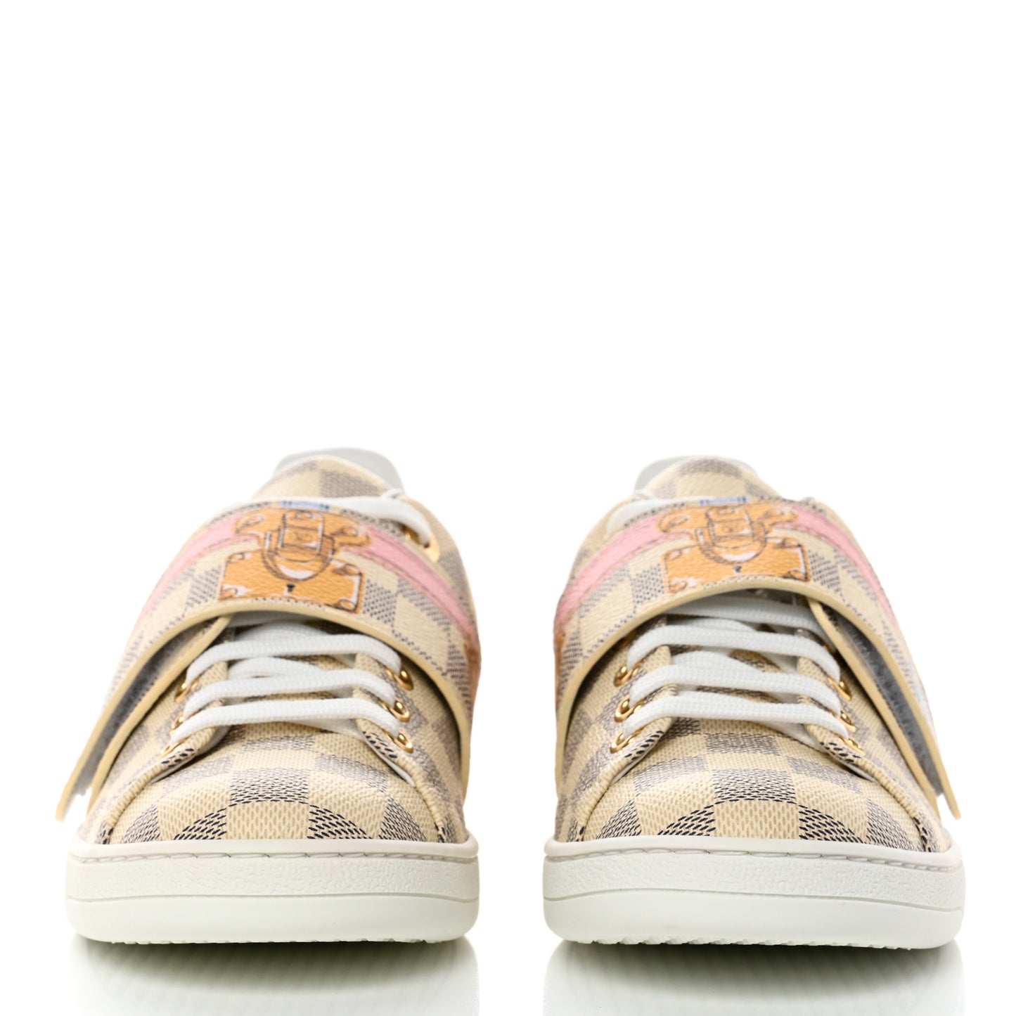Damier Azur Summer Trunks Frontrow Sneaker 38