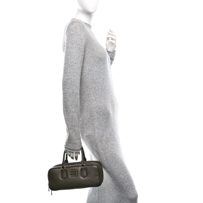 Miu Miu Calfskin Arcadie Top Handle Bag Military Green 2 of 9