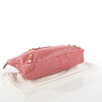 Balenciaga Agneau Giant 12 Gold Hardware Premier Clutch Rose Bonbon 4 of 7
