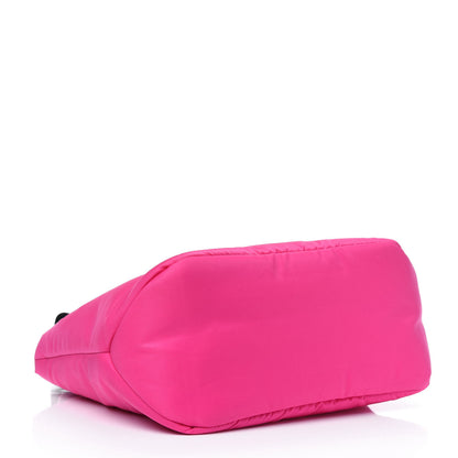 Prada Tessuto Nylon Soft Padded Shopping Tote Fuxia 3 of 5