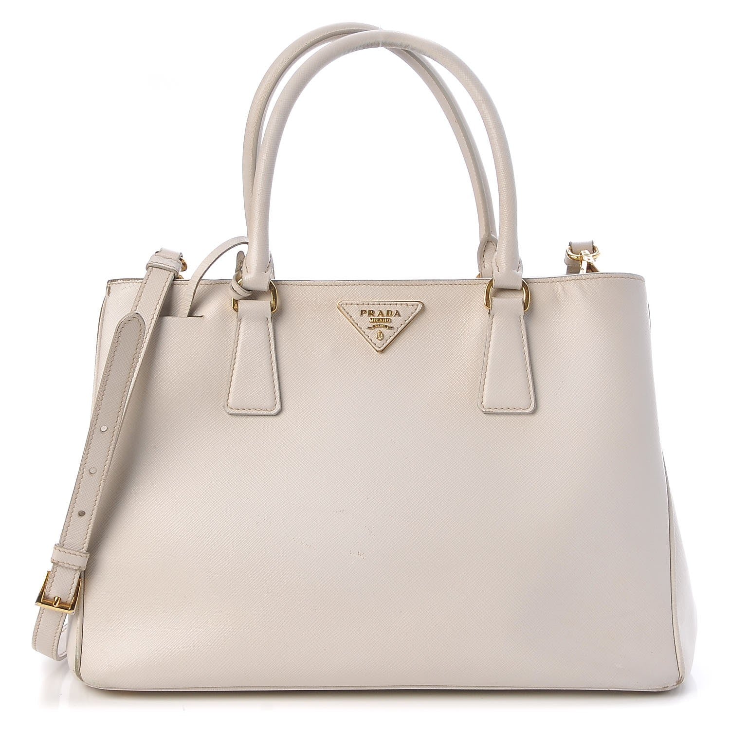 Prada Saffiano Lux Medium Tote Talco 1 of 19