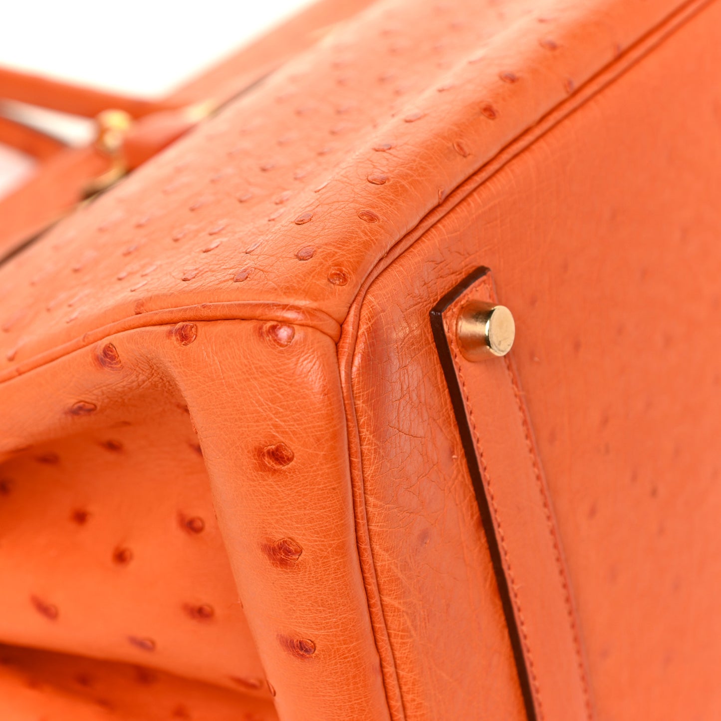 Ostrich Birkin 35 Orange