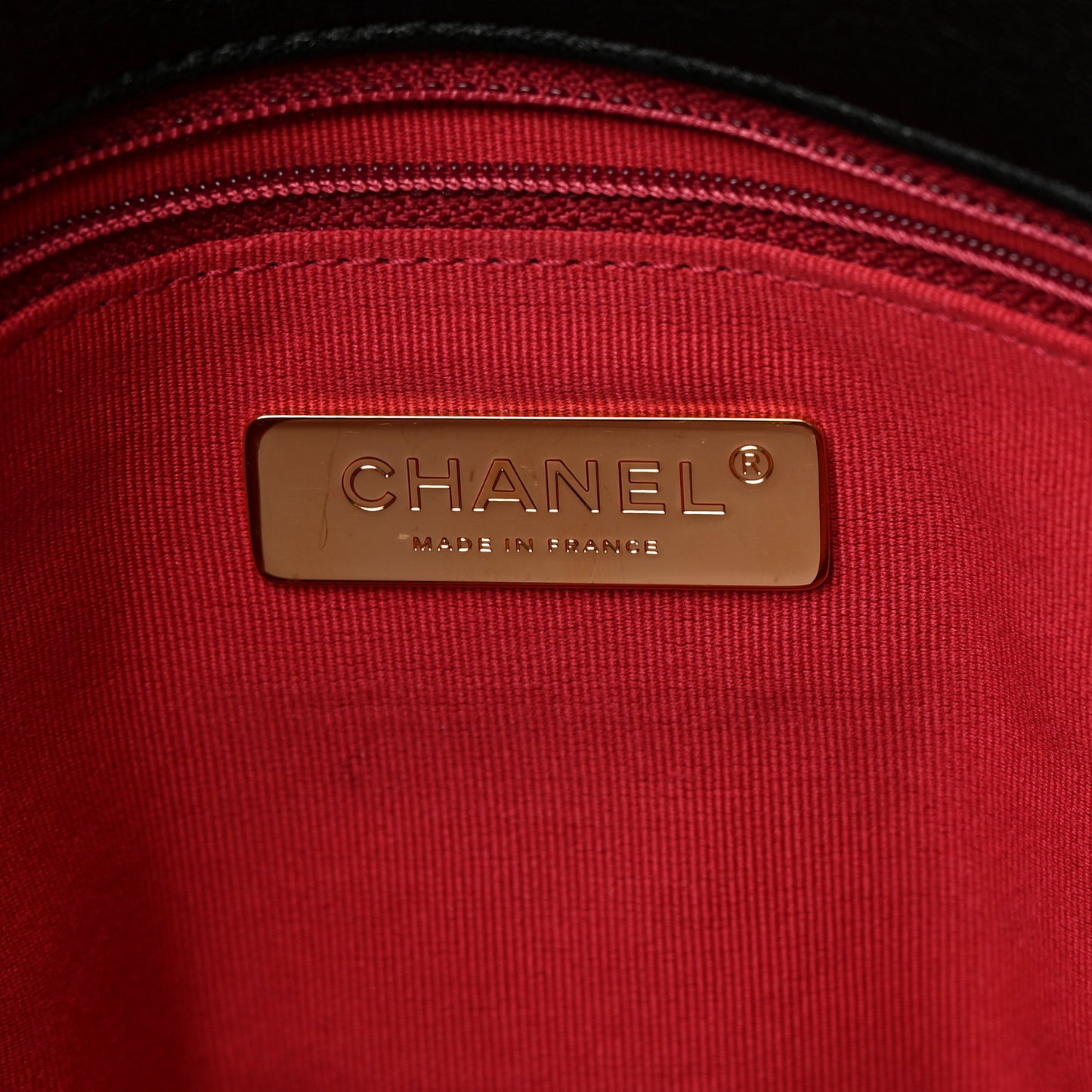 Goatskin Quilted Medium Chanel 19 Flap Black