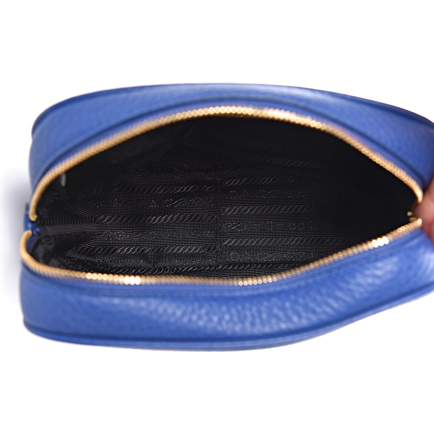 Vitello Daino Cosmetic Pouch Royal