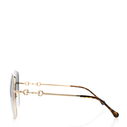 Gucci Metal Horsebit Square Frame Sunglasses GG0879S Grey 3 of 8