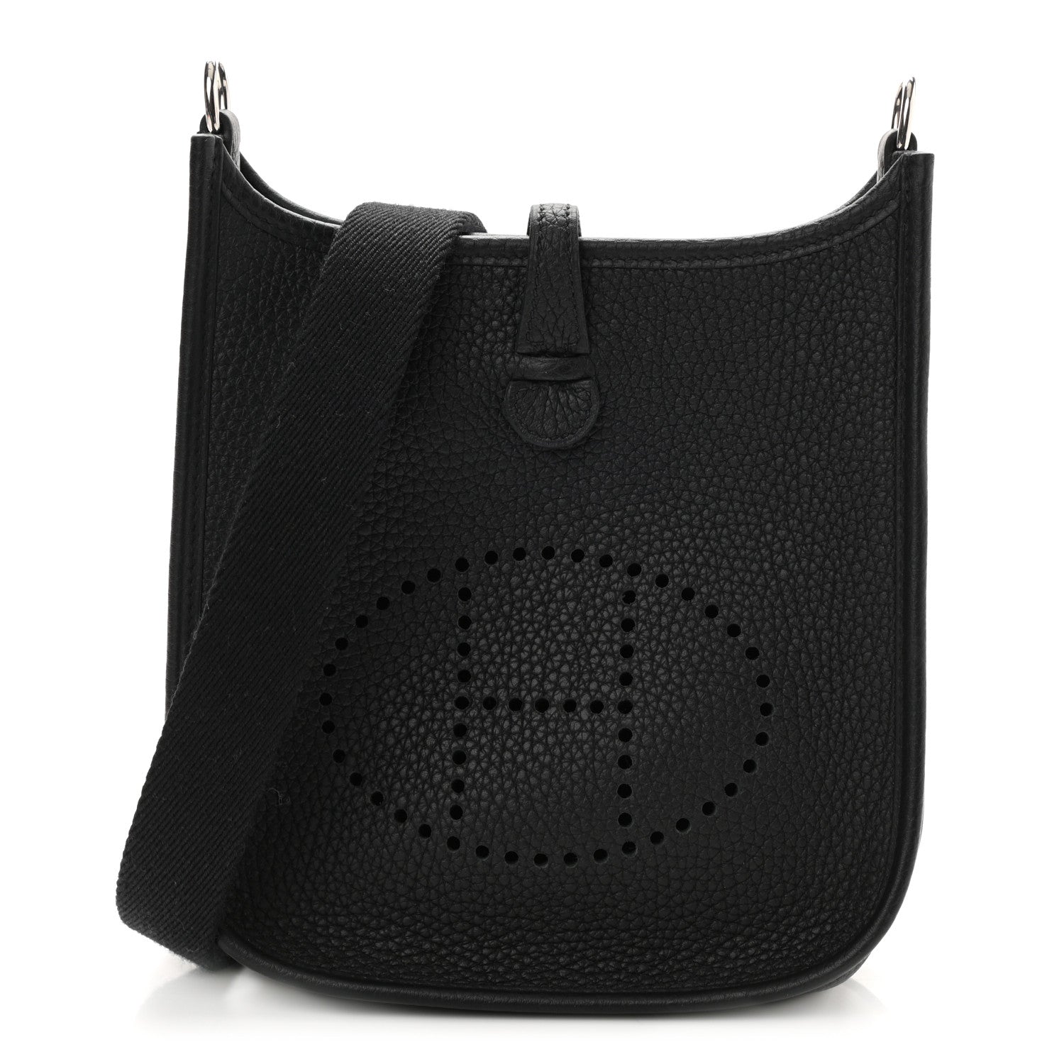 Hermes Taurillon Clemence Evelyne TPM Black 1 of 11