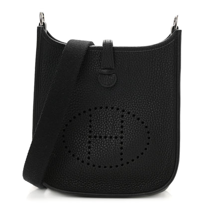 Hermes Taurillon Clemence Evelyne TPM Black 1 of 11