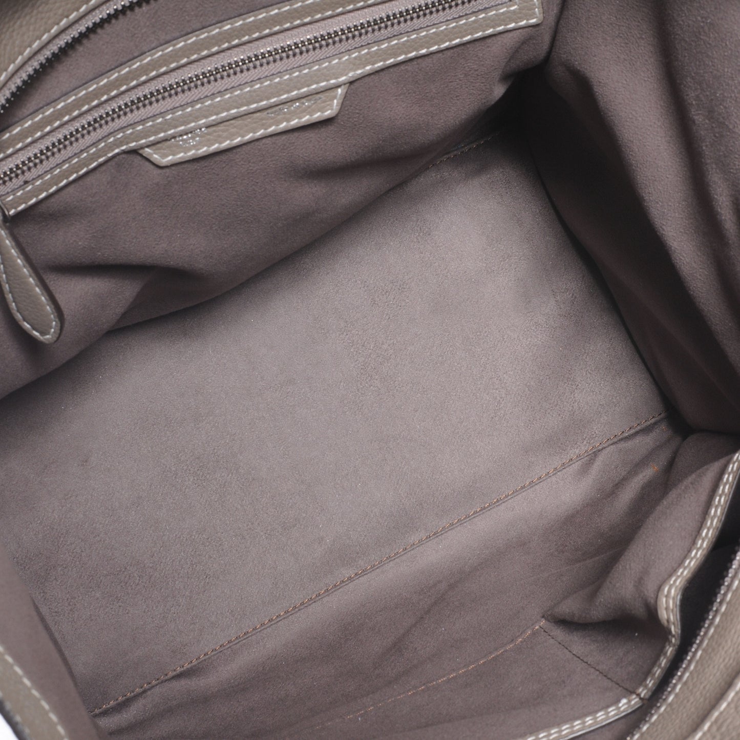 Drummed Calfskin Mini Luggage Bag Souris