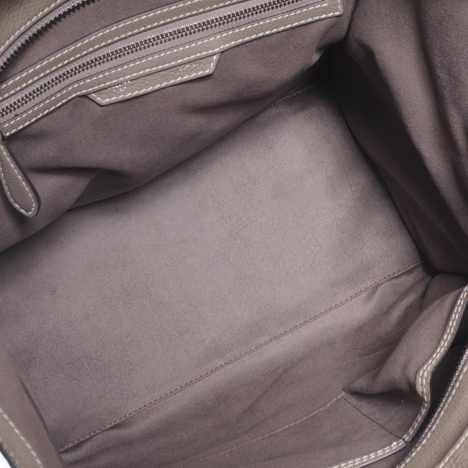 Celine Drummed Calfskin Mini Luggage Bag Souris 5 of 8