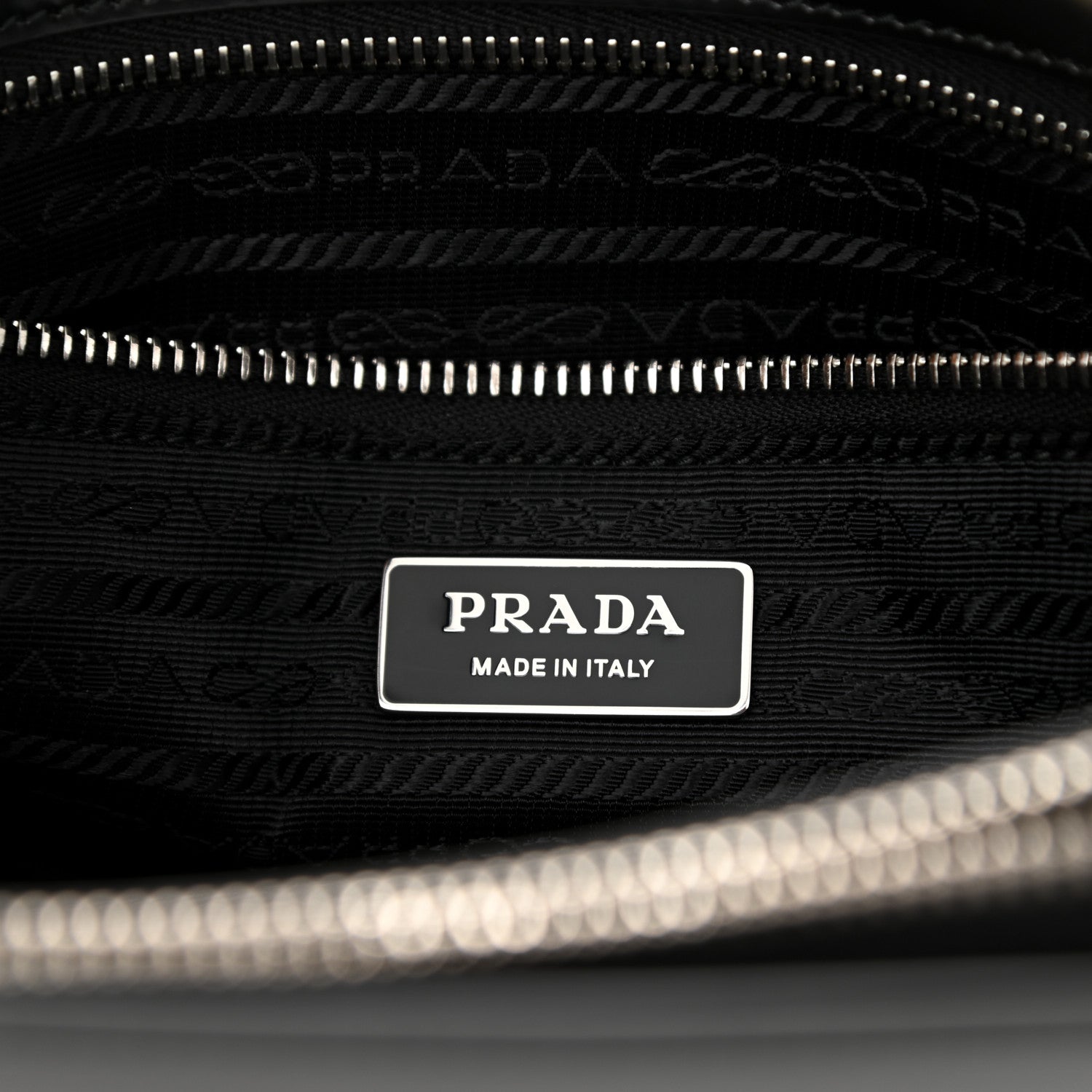 Prada Spazzolato Medium Re-Edition 1995 Double Handle Handbag Black 7 of 10